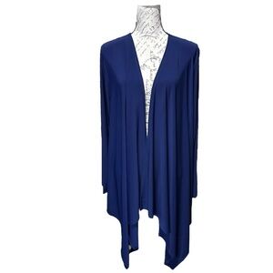 Attitudes by Renee Navy Blue Cardigan Size 1X NWT